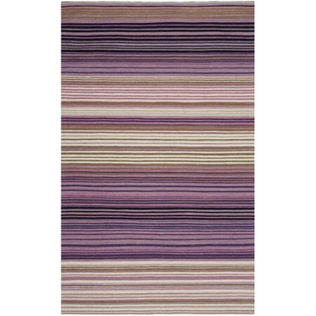 Safavieh Marbella Hand Woven Large Rectangle Rug- White - Lilac- 8 x 10 ft. MRB279A-8